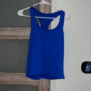 blue lululemon tank top race length